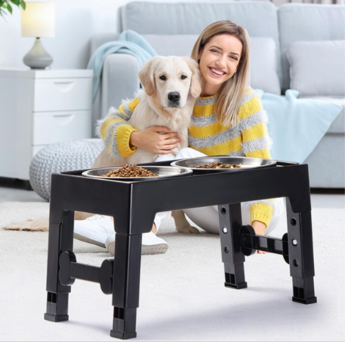 The Noble Elevated Bowl — Adjustable Raised Dog Feeding Station