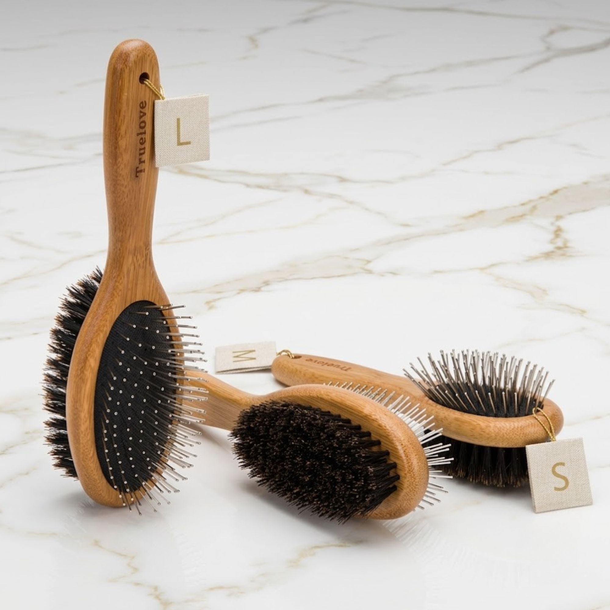 The Noble Groom Brush — Dual-Sided Bamboo & Boar Bristle Dog Brush