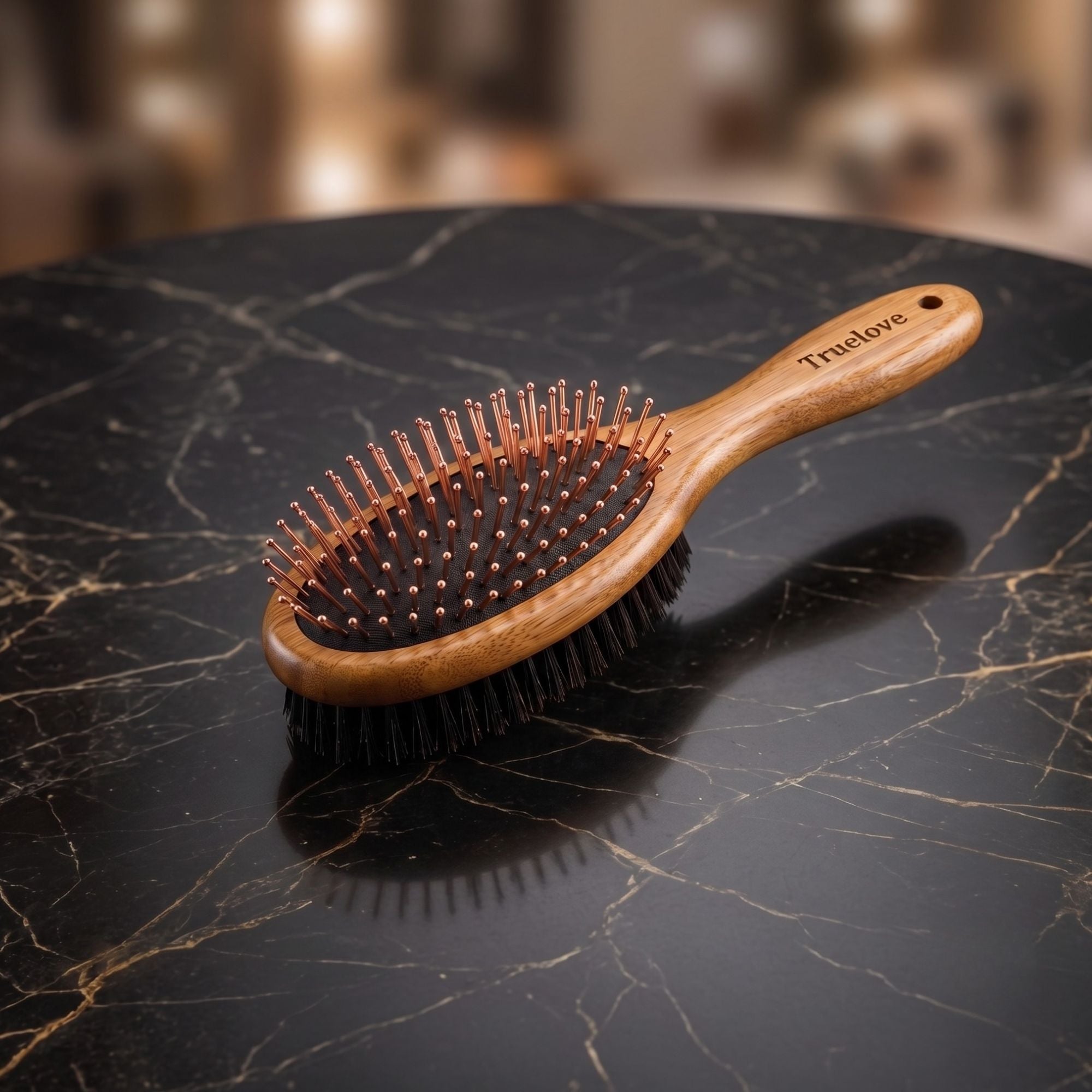 The Noble Groom Brush — Dual-Sided Bamboo & Boar Bristle Dog Brush
