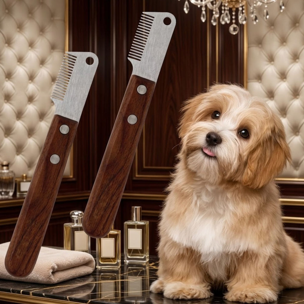 Noble Grooming Comb – Premium Wood Handle Dog Detangling Comb