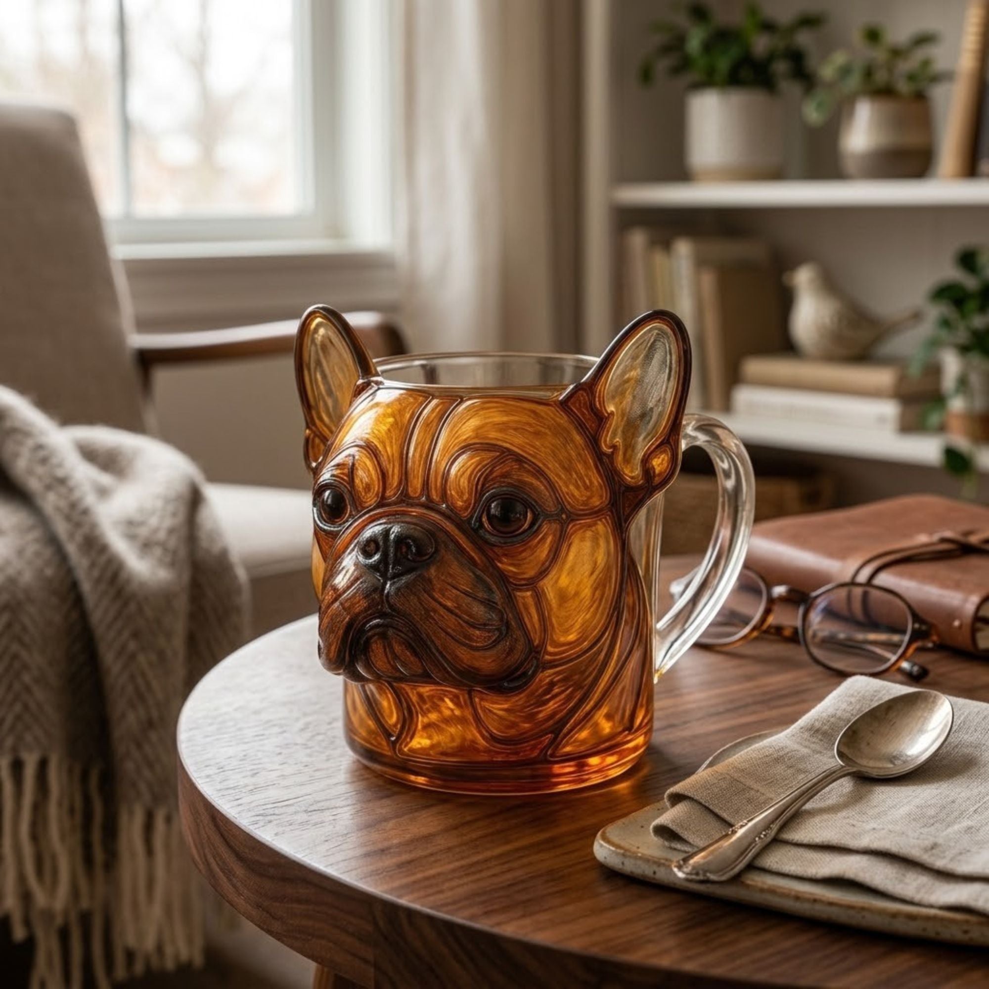 3D Dog Face Glass Cup | Cute Dog Lover Gift