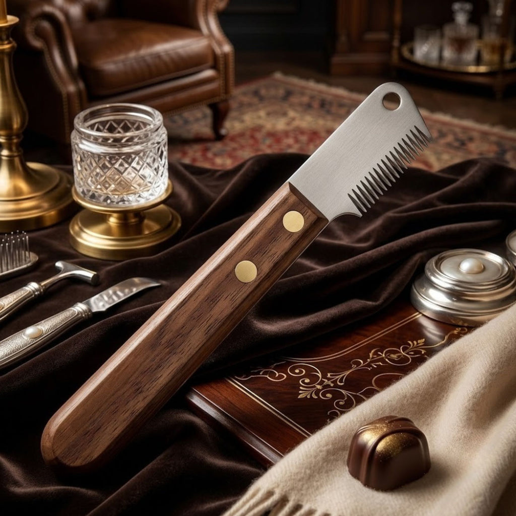 Noble Grooming Comb – Premium Wood Handle Dog Detangling Comb
