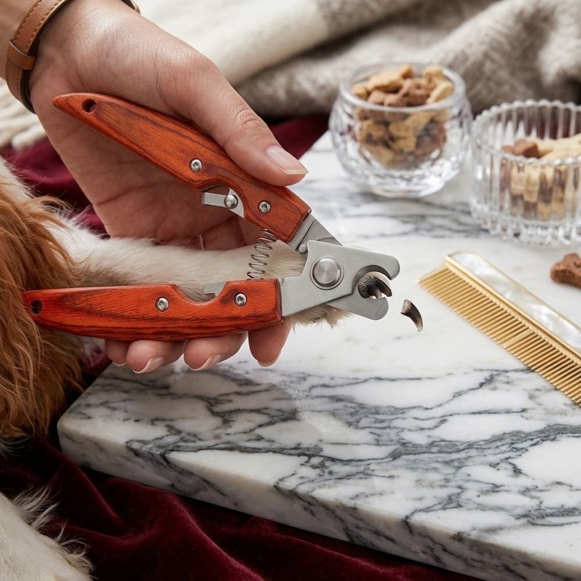 Noble Nail Clippers – Premium Wooden Handle Dog Grooming