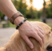The Noble Paw Bracelet — Natural Stone Dog Lover Bracelet